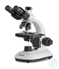 Durchlichtmikroskop Trinokular, Achromat 4/10/40/100; WF10x18; 3W LED Bei der KERN OBE-Serie...